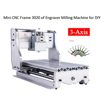 

DIY mini cnc router machine frame 3020 with ball screw trapezoidal screw optional with spindle fixture 52mm stepper motor base