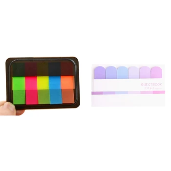 

Tearable Colored Memo Pad Sticky Notes & 6 Colors Gradient Memo Pad Sticky Notes Index Posted It Planner Stickers