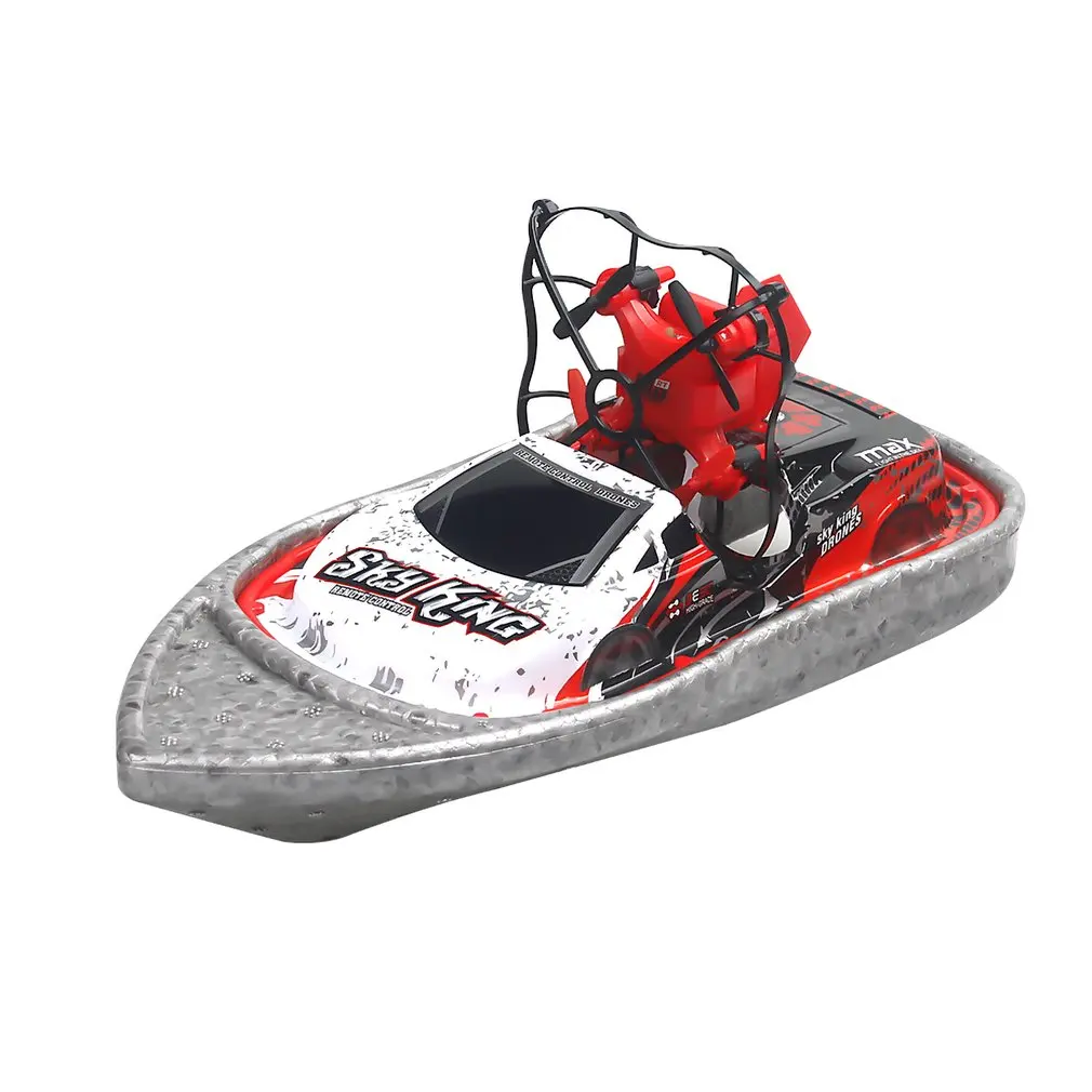 3 в 1 RC лодка Квадрокоптер/автомобиль/ховеркрафт Дрон игрушки 360 градусов флип движение jam вертолет водная гоночная лодка Дрон подарок