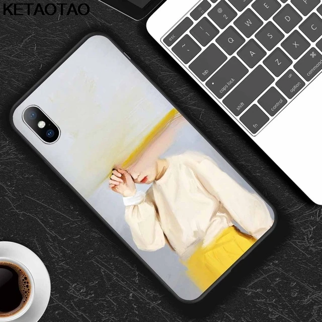 Коричневый KETAOTAO Абстрактное Искусство статуя в для samsung galaxy S4 S5 S6 S7 S8 S9 S10 edge Note чехол Мягкий ТПУ резиновый силиконовый - Цвет: Коричневый