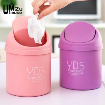 

Trash Mini Organizer Desk Table Plastic Storage Boxes Waste Bins Home Office Organization Case Car Desktop Garbage Litter Basket