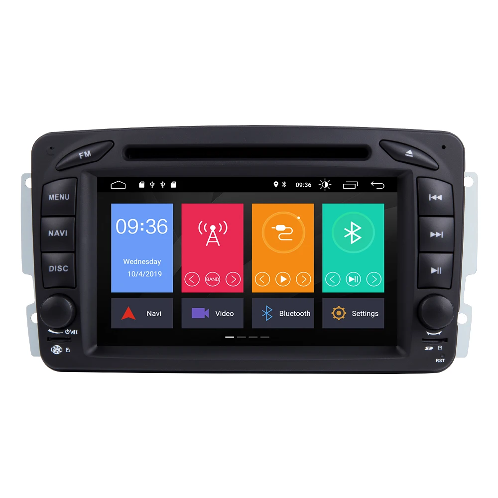 Discount 2 Din Android 9.0 Autoradio Car Multimedia DVD Player For Mercedes/Benz/W209/W203/W168/M/ML/W168/W463/Viano/W639/Vito/Vaneo DSP 1