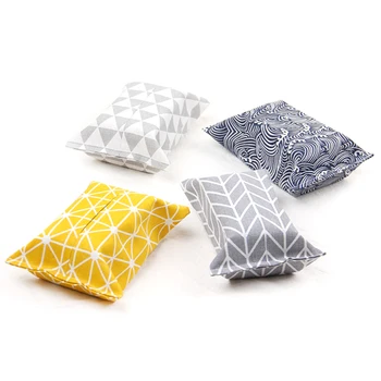 

BEAU-4 Pack Polyester Cloth Tissue Box Cover Rectangle Tissue Box Holder for Home Office Car Automotive