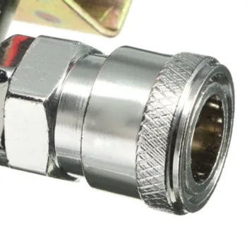 

1/4Air Pressure Regulator Spray Gun In-Line Water Oil Trap Filter Separator UK