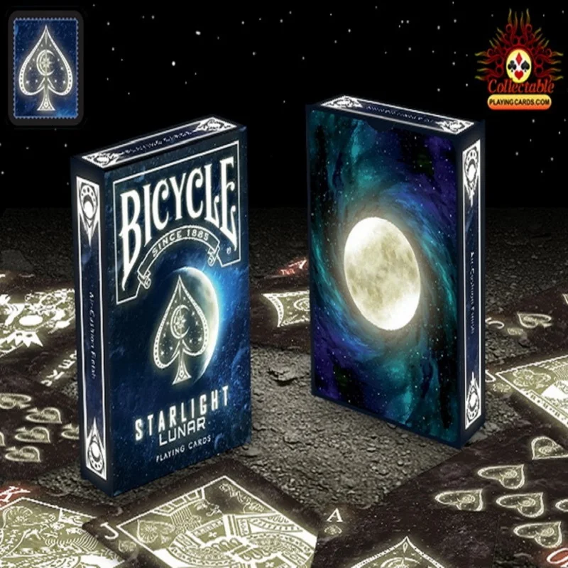 

1 Deck Bicycle Starlight Lunar Playing Card Magic Cards Poker Close Up Stage Magic Tricks for Professional Magician Free Ship