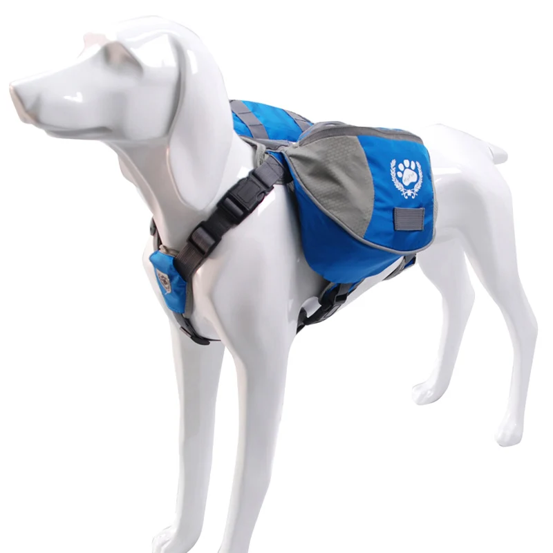 Dog-Saddled-Bag Backpack Harness Outdoor-Carrier Pet Dogs Traveling Hiking Large Breathable