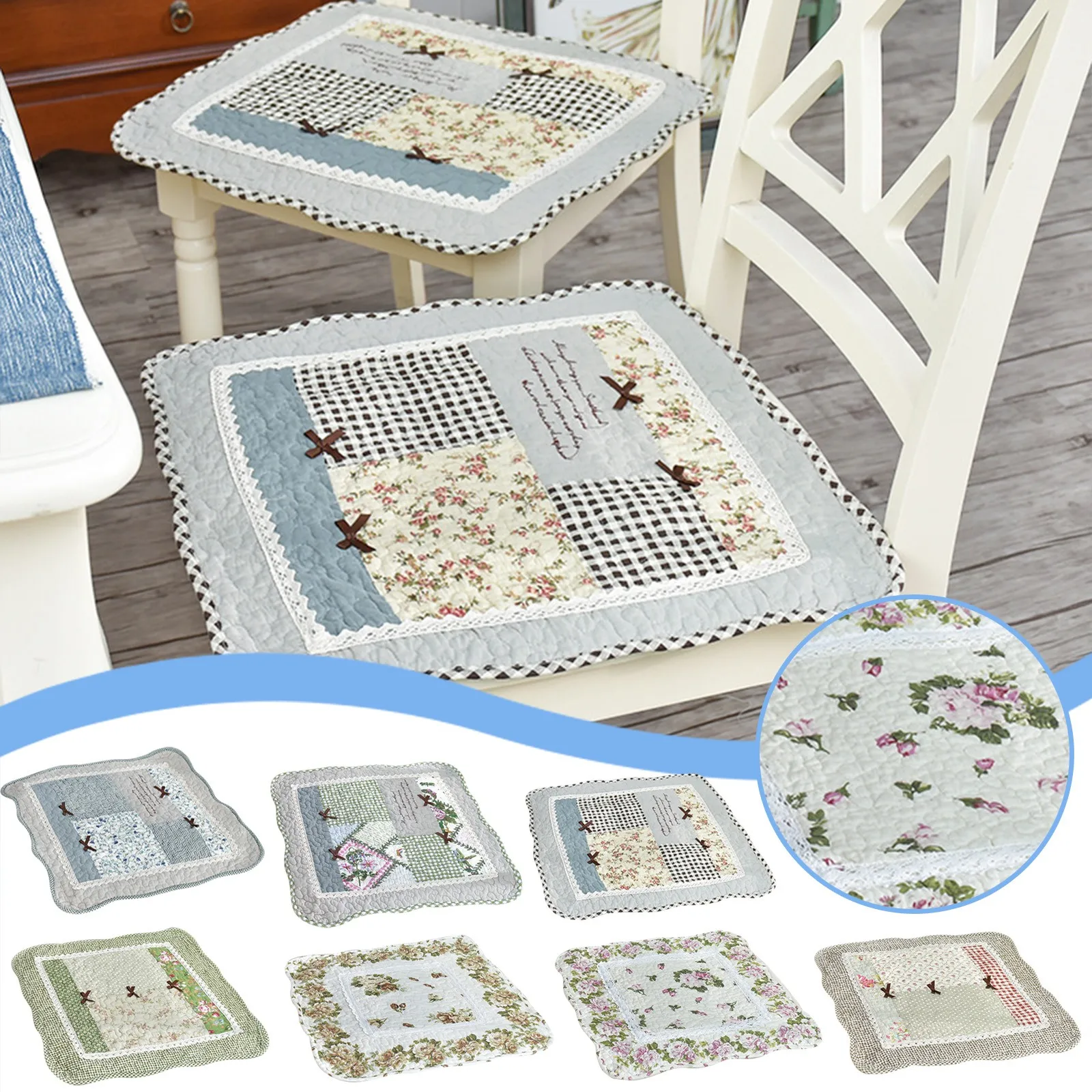 1pc Soft Cushion Breathable Thin Dining Chair Cushion Fabric Cushion Office Computer Winter Belt