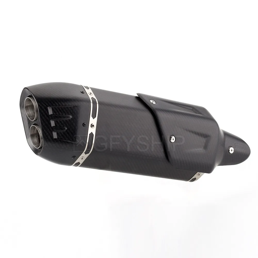 

Carbon Fiber Exhaust Motorcycle Universal Akrapovic Exhaust Motorcycle For BMW R1200GS S1000RR MT07 Z900 R6 CB750 Escape Slip on