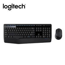 Полноразмерная клавиатура+ мышь, набор беспроводных мышей, клавиатура для домашнего офиса, комбинированная с приемником для Windows Vista/7/8