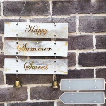 

Silicone Indicator Signs Welcomes Mold DIY Door Number Plate Epoxy Resin Mold