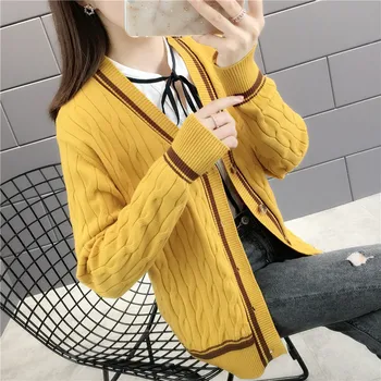 

Fall 5100 (had 2 row 2) new twist of cultivate morality sweater single-breasted cardigan ladies' 42