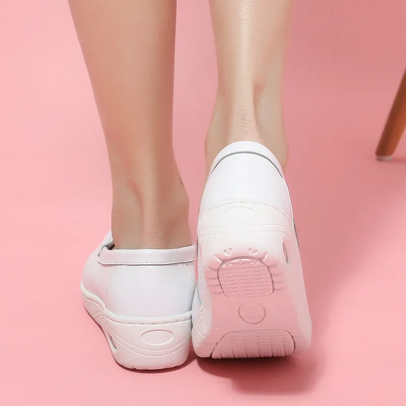 

Taiwan Nyi Nurse Shoes Women's Summer 2018 New Style Flat Comfortable Air Cushion Breathable Deodorizing Soft-Sole White
