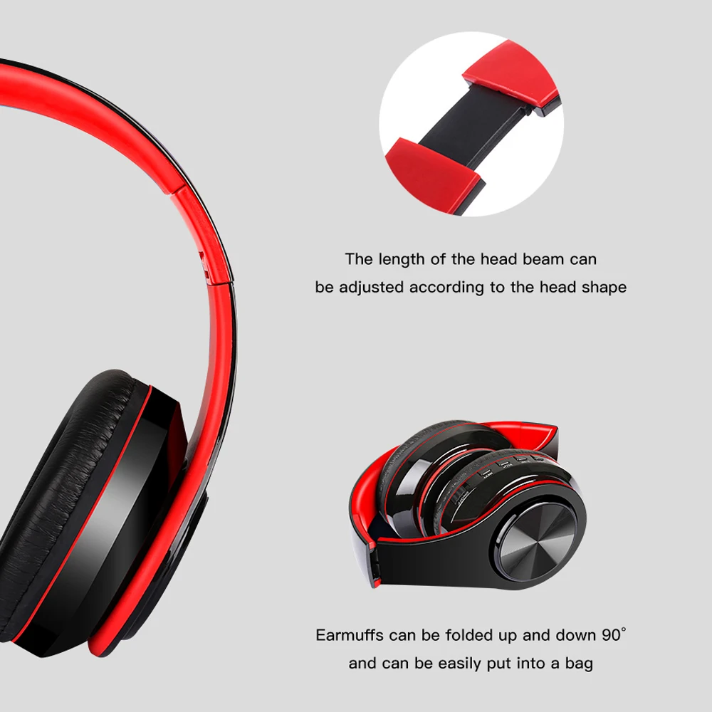 Bluetooth5.0 наушники долгое время играть кнопка управления Беспроводные с микрофоном