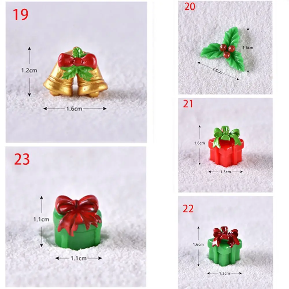 Santa Claus Crafts Mini Garden Decor Cute Resin Micro Landscape Figurines Christmas Decoration Christmas Ornaments