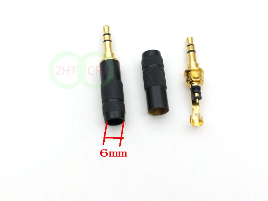 100pcs Stereo 3 5mm 3 Pole Repair Headphone Jack Plug Cable Audio