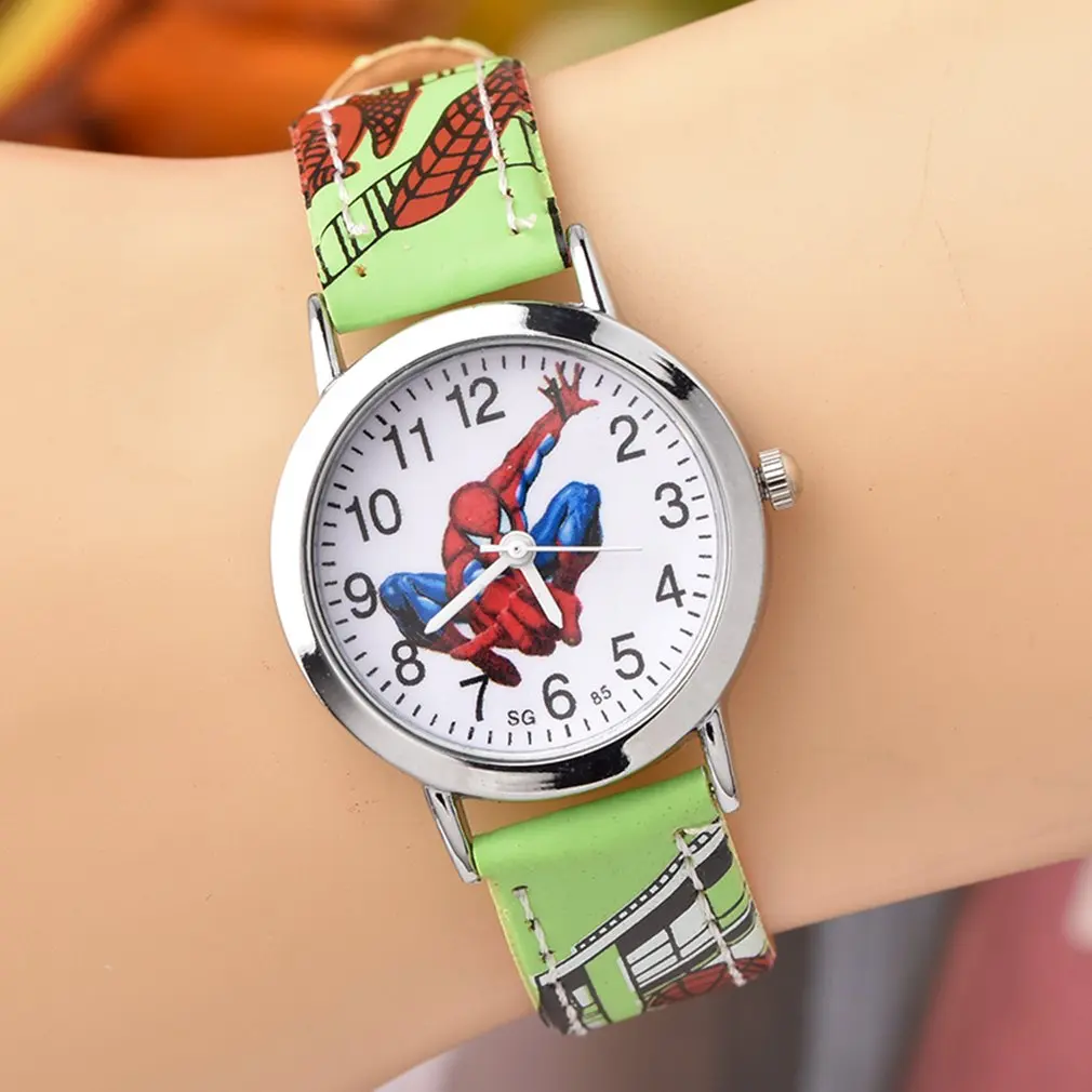 Fashion Children Watch Round Dial Kids Watches Girls Boys Leather Watches Clock Quartz Wristwatch for Dropshipping