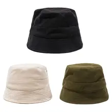 Японская винтажная Женская и мужская хлопковая Панама в форме колокольчика с дышащими люверсами, одноцветная солнцезащитная Кепка в стиле хип-хоп, Рыбацкая Кепка