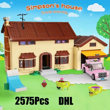 

2575Pcs Movie Toys 16005 Simpsons House Building Block Brick Compatible Model Toys for Children Birthday Gift