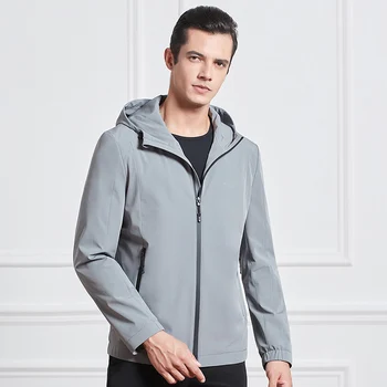 

Mens Grey Jackets Hood Black Business Jackets Mens Clothes 2019 Autumn Winter Jackets With Hoodies Casual Coat Plus Size Spandex