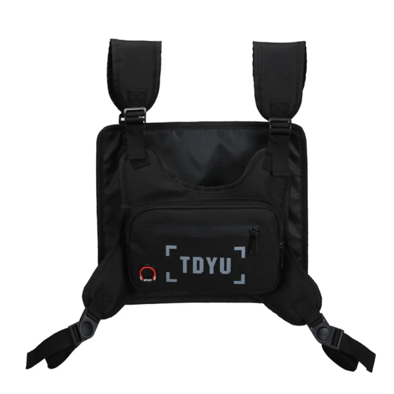 

Outdoor Sports Chest Bag Waterproof Durable Pouch reflective adjustable wear-resistant tear-resistant Chest Rig Bag