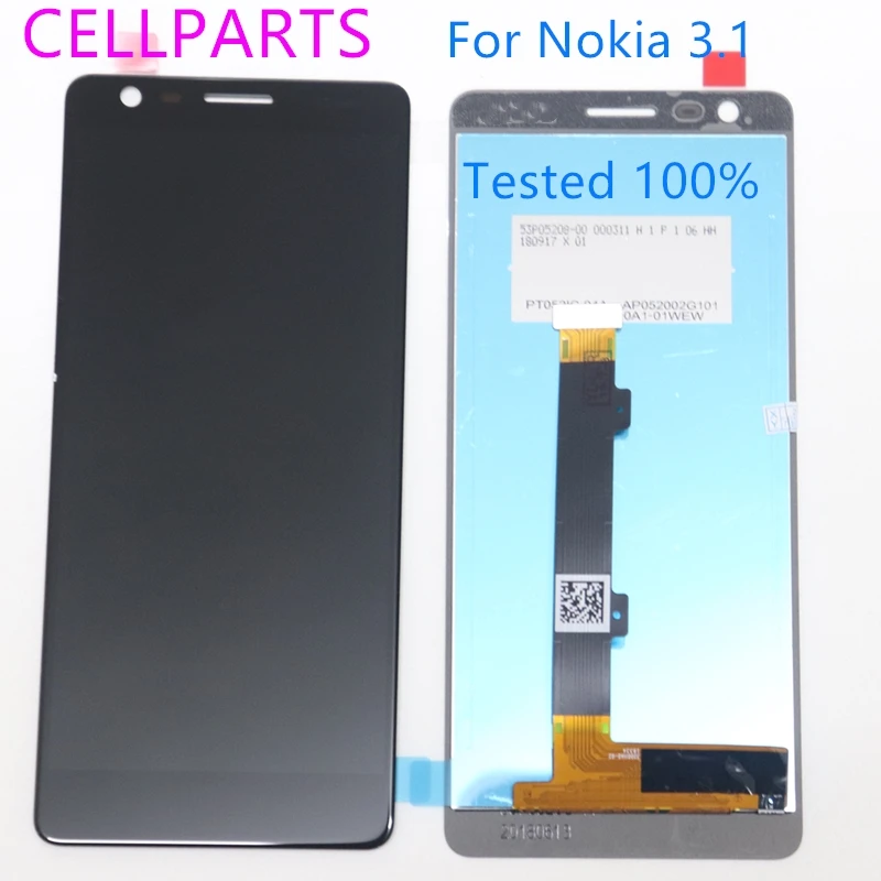 

Cellparts 5.2 inch For Nokia 3.1 LCD Display Touch Screen Digitizer Assembly Replacement TA-1049 TA-1057 TA-1063 TA-1070