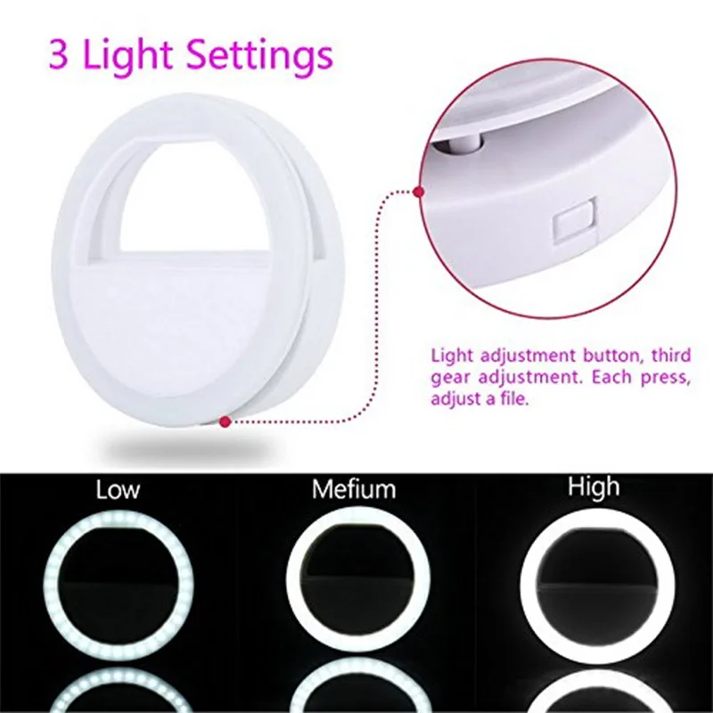 Speedtata Selfie Light для Iphone освещение ночной темноте фотография кольцо 36 светодиодный лампы селфи кольцо для всех смартфонов