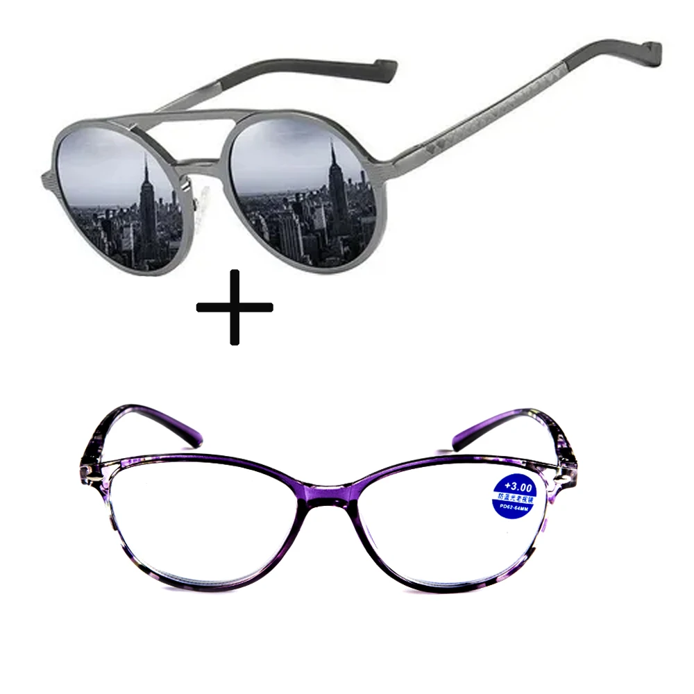 

2 шт! Очки круглые женские для чтения, с защитой от синего света, + 1,0, + 1,5, + 1,75, + 2,0, + 2,5, + 3, + 3,5 светильник + 4