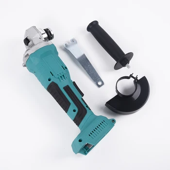 

18V DC Electric Angle Grinder Head Kit Rechargeable Battery Cutting Metals Woodworking Power Grinding Machine