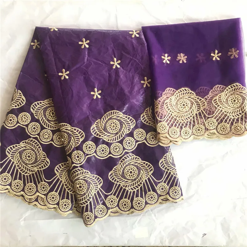 Новое поступление африканская Базен riche ткань с бисером шнур кружевная ткань морская парча ткань для свадьбы KY110815