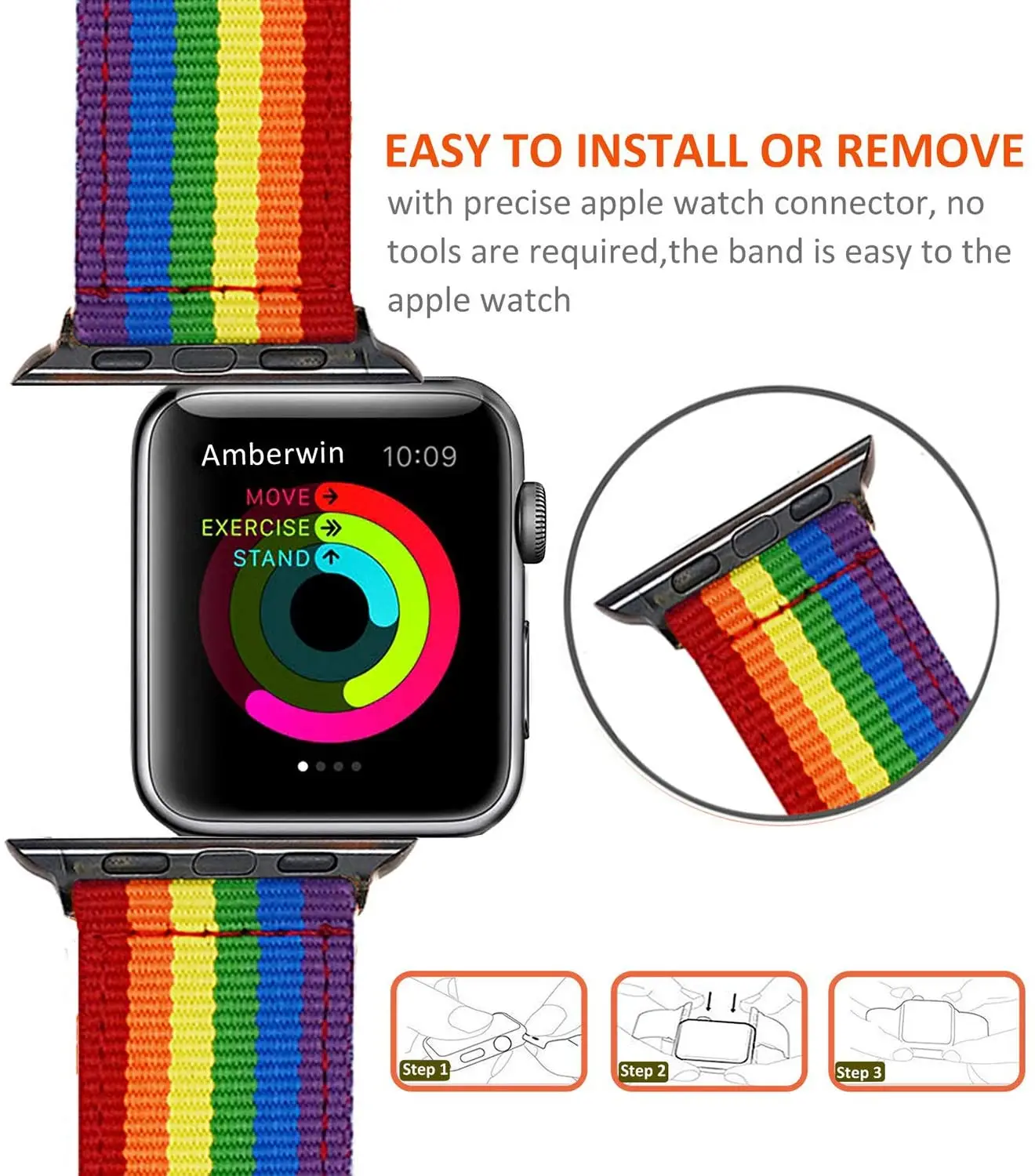 Apple Watch Band 40mm Rainbow Watch Ultra 49mm Band