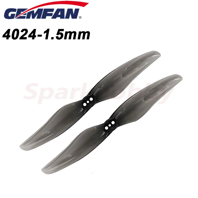 

4 пары/8 шт., пропеллер Gemfan Hurricane 4024, 4x2,4, прочный, 2 лопасти, 1,5 мм, 3 отверстия, для мини-дронов на дистанционном управлении, аксессуары для бесщеточного двигателя