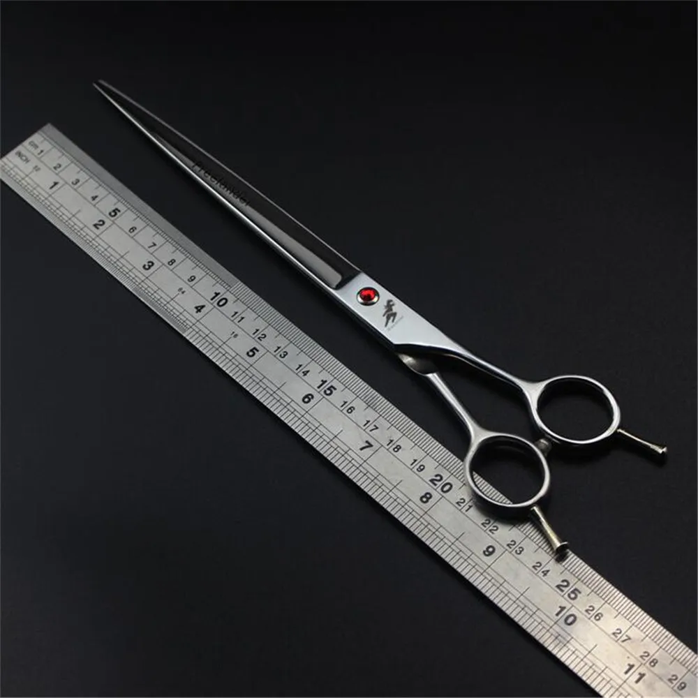 5.5/6.0/7.0/8.0/9.0 inch Professional Pet Scissors Hair Cutting Shears Dog Grooming Scissors Straight Haircut Tools 440C Silver