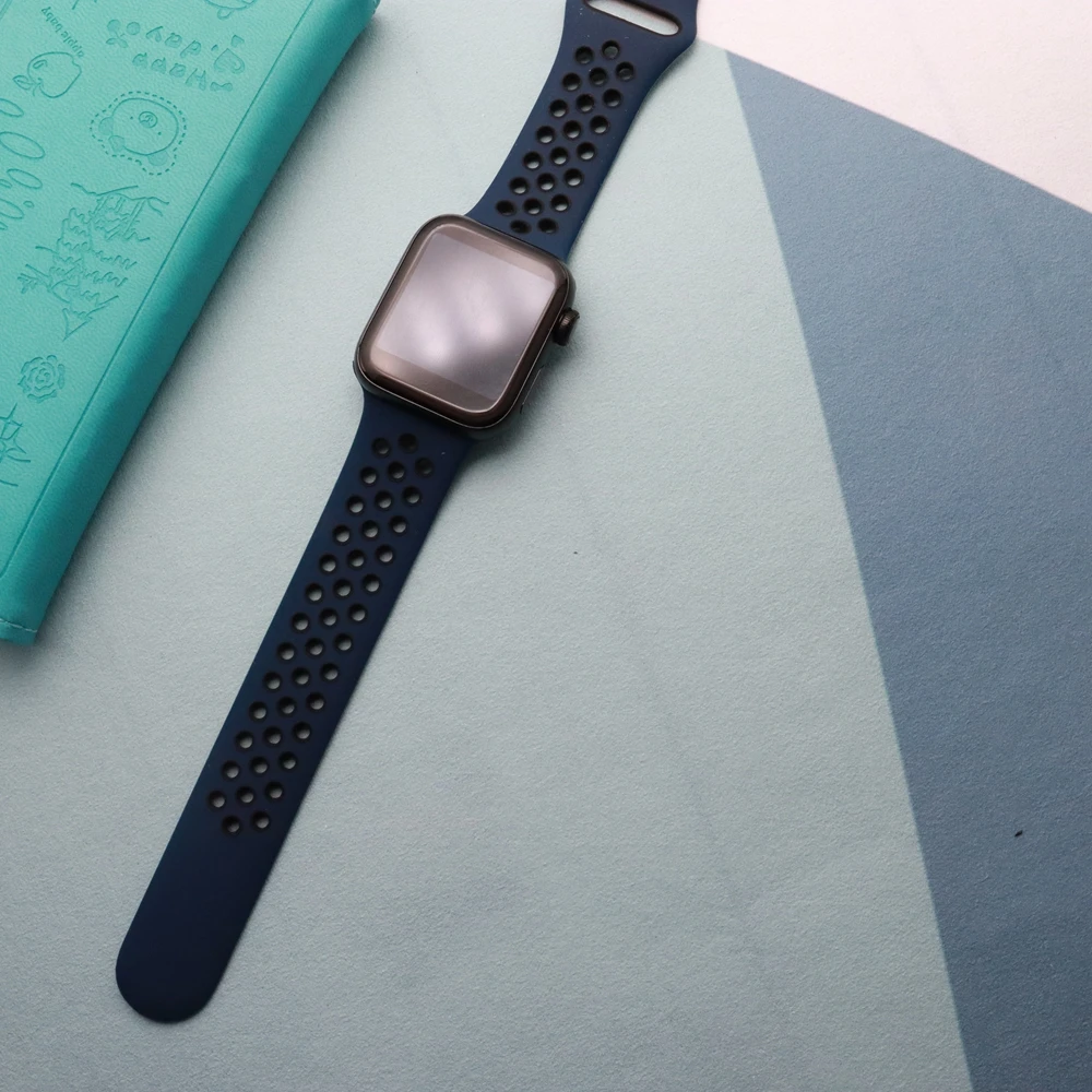 Новое поступление резиновый спортивный ремешок для iwatch 4 3 2 1 apple watch 42 мм 38 40 44