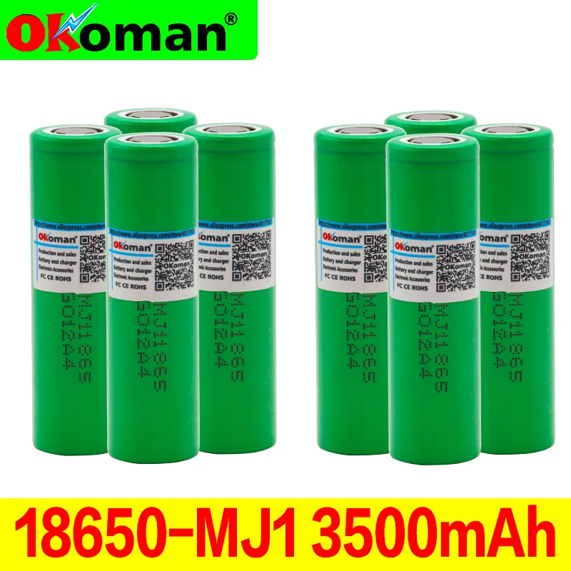 mj1 3,7 v 3400 mah 18650 литиевая аккумуляторная батарея для Аккумулятор для 18650 LG MJ1