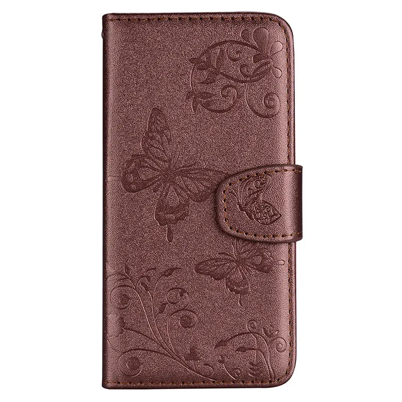 Кожаный чехол-книжка в стиле "Ретро Чехол Для samsung Galaxy Note 10 Pro 9 8 A5 A520F A8 A7 A6 чехол-сумка для телефона с держатель для карт и кармашками для карточек - Цвет: Brown With Mirror