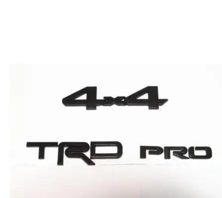 Для Tacoma TRD Pro и 4x4 Black Painted Emblem Set - Цвет: BLACK