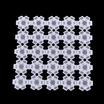 

25pcs high quality High Power 1-3W LED Heat Sink Aluminum Base Plate 20 mm 4Pin LED board DIY star heatsink