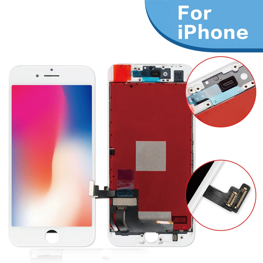 ЖК дисплей класса AAAA для iPhone8 с 3D сенсорным цифровым преобразователем в сборе iPhone