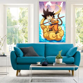

[Self-Adhesive] 3D Dragon Ball 375 Japan Anime Wall Stickers Mural Decal Wall Murals AJ WALLPAPER Belly