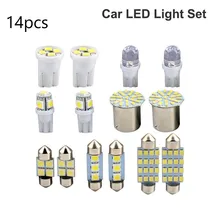 

14pcs/Set T10 LED Lamp Car Interior Parts Light Bulbs Festoon Reading Light Lamp Bulbs For Car Lights Accessories High Quality