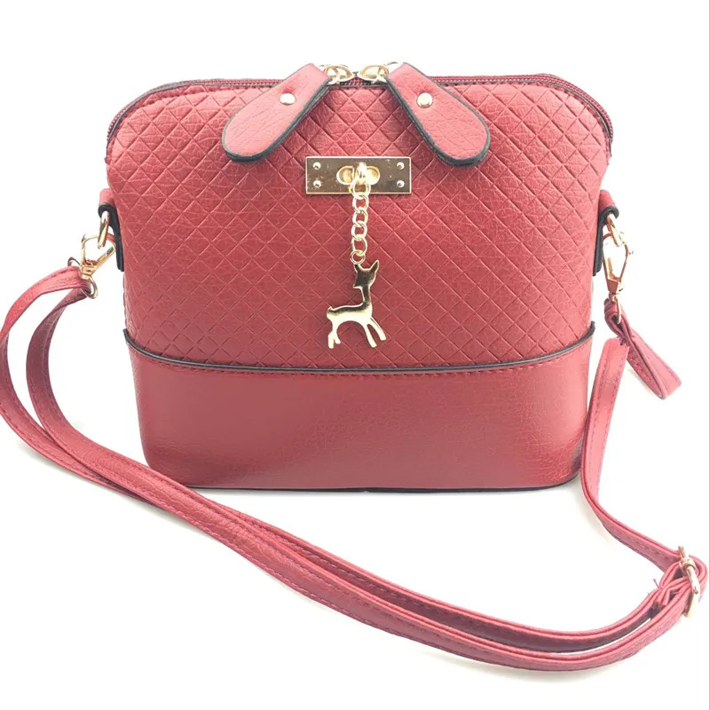  Shoulder Bags for Women 2019 Fashion Mini Bag with Deer Toy Shell Shape Small Messenger Crossbody B - 32800577340