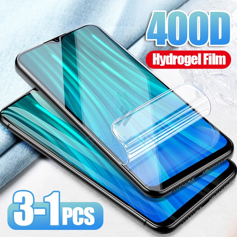 

3Pcs 400D Screen Protector Hydrogel Film For Xiaomi Redmi Note 7 8 5 8T 6 4X Pro Protective Film For Redmi K30 K20 Pro Not Glass