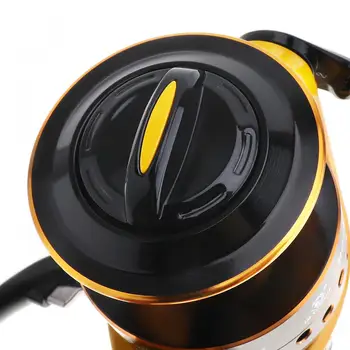 

12BB 5000 Fishing Reel Spinning Wheel 16kg Drag Power with Double Colour Metal Line Cup & Wooden Handle Knob