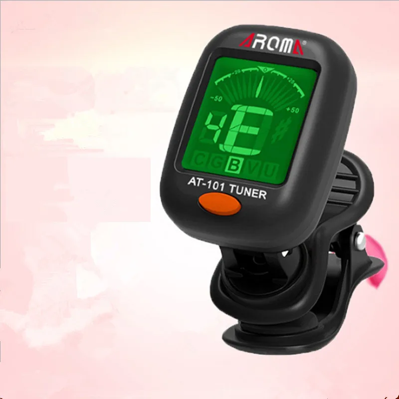 

AT-101 Digital Clip-on Electric Guitar Tuner Foldable Rotating Clip High Sensitivity Ukulele Guiatr Parts & Accessories
