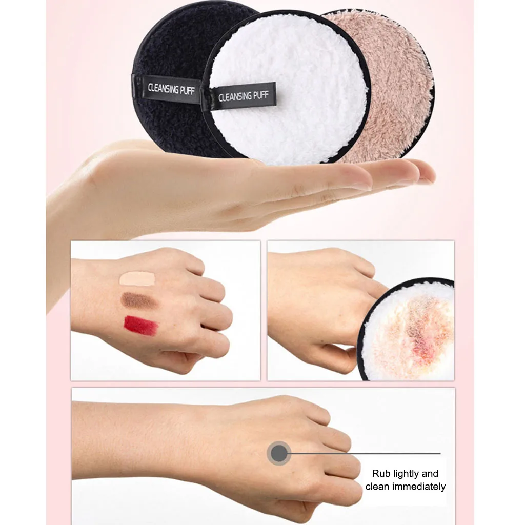 Round Shape Sponge Cosmetic Puff Cleaning Sponge Natural Puff Makeup Sponge Blending Face Foundation Cream Facial Cleanser Tool