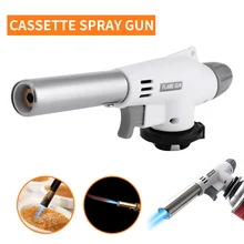 Metalen Draagbare Gas Torch Flame Gun Soldeerlamp Solderen Koken Butaan Zelfontbranding Bbq Verwarming Lassen Gas Brander Vlam Aansteker