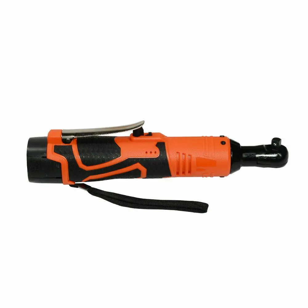 

Universal 18V 60N.m 3/8inch 230RPM Cordless Wireless Electric Ratchet Wrench Tool w/Charger & 2x Batteries 8000mAh 90 Degree