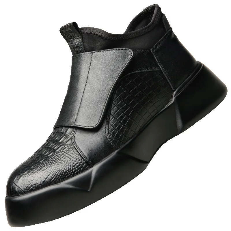 Новинка года; Модные Ботинки martin; мужские кожаные ботинки; высококачественные кожаные ботинки в британском стиле; Повседневная прогулочная обувь; ZM-103