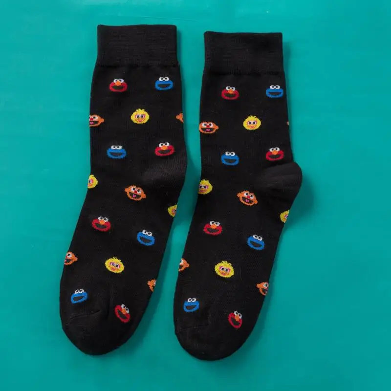 Милые носки для женщин, хлопчатобумажные забавные носки для мужчин и женщин, британский стиль, повседневные, Harajuku, Акула, улыбка, уличный стиль, модные носки - Цвет: 003