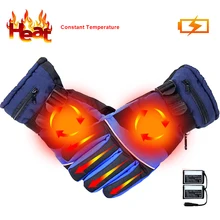 1 пара, зимние USB грелки для рук, электрические термальные перчатки, водонепроницаемые перчатки с подогревом, на батарейках, для мотоцикла, лыжные перчатки